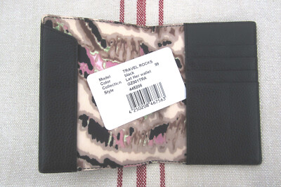 NEU George Gina Lucy Leder Let Her Wallet *TRAVEL ROCKS* schwarz
