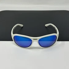 Costa Del Mar Pumphouse Sunglasses White Pearl frame blue Glass lens Japan
