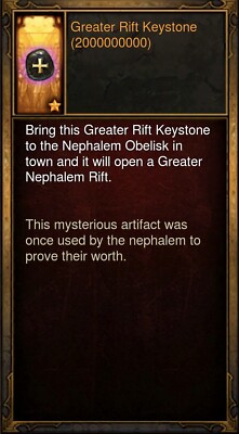 Diablo 3 Greater Rift Keystones 2.000.000.000 Milliarden - alle Konsolen