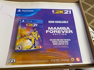 Kobe Bryant 2k21 Manba Forever Editionpromo Display Poster 24x27 Ebay