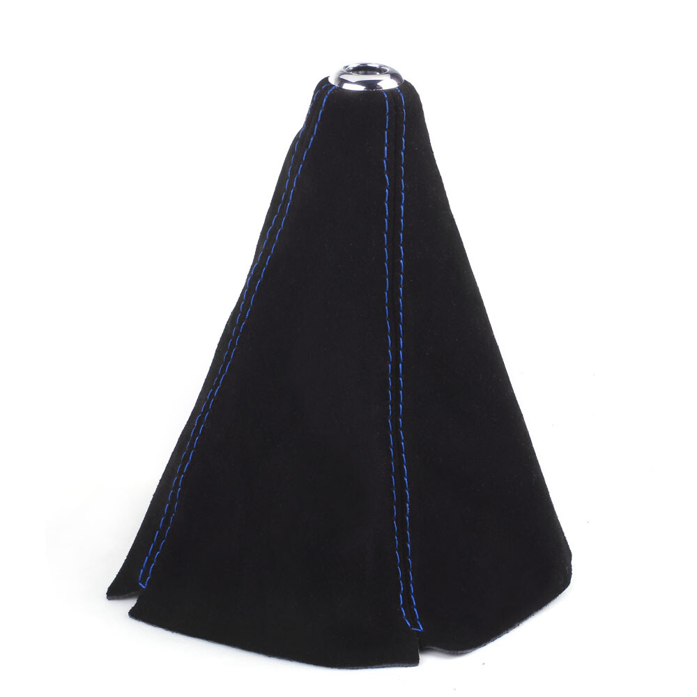 JDM Shifter Boot Cover Racing Suede Leather Shift Knob MT/AT Stitches For Cars