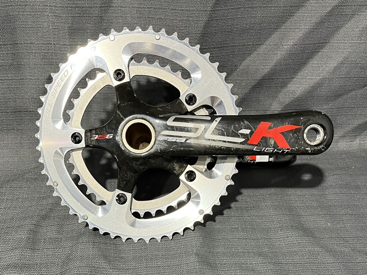 FSA SL-K Light BB386 Evo Carbon Crankset Road 172.5mm 53/39t FSA SL-K Light BB386 Evo Carbon Crankset Road 172.5mm 53/39t