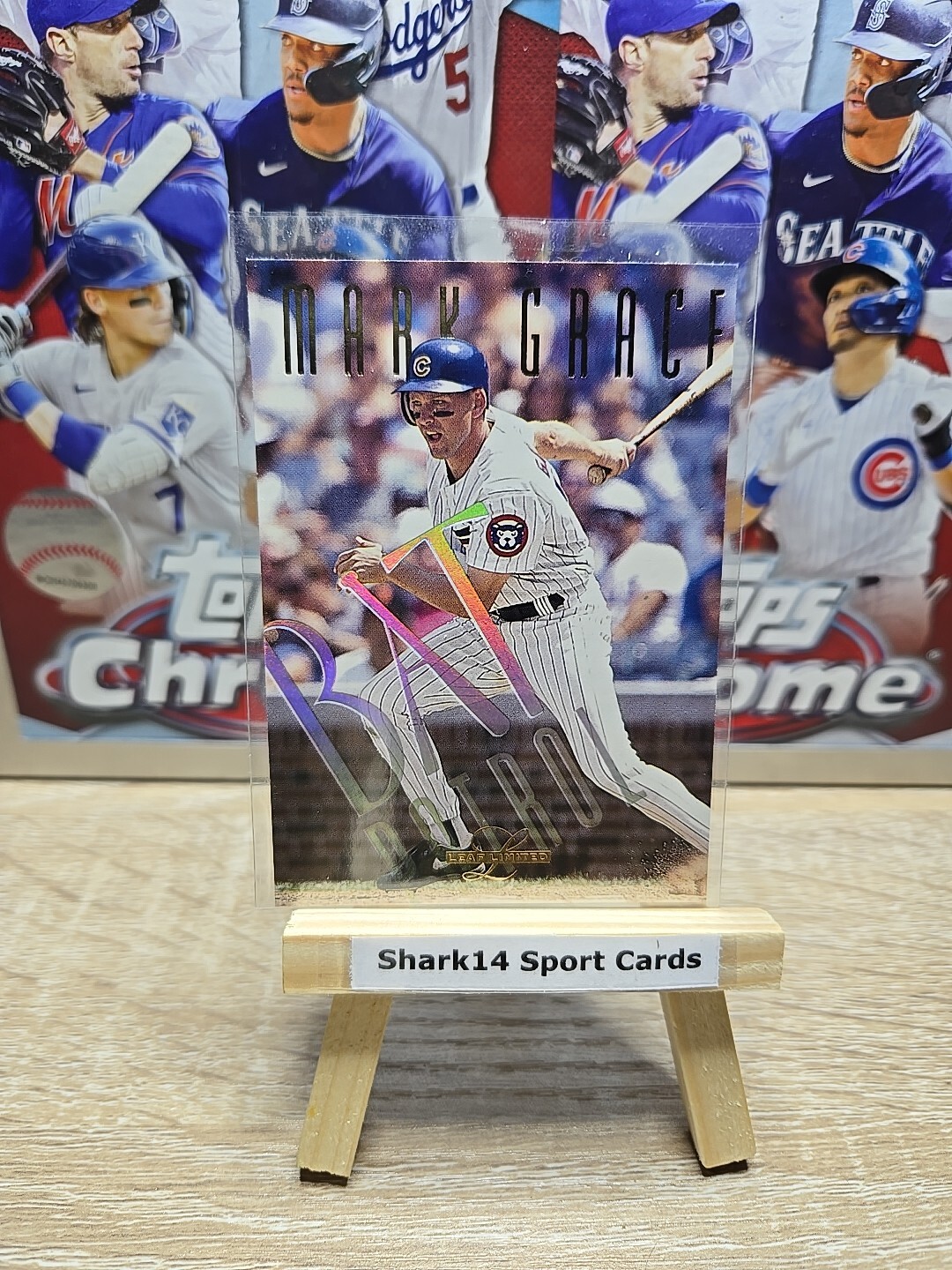 1995 Leaf Baseball Limited Mark Grace Bat Patrol #8