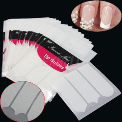 New French Manicure Nail Art Tips Form Guide Sticker Polish DIY