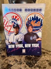  Official Program of the 1999  Subway Series Magazine and Pepsi Can Baseball