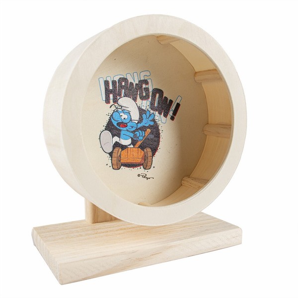 AktivitäTsrad Aus Holz FüR Nagetiere Duvoplus Les Schtroumpfs (Brainy Smurf)-image