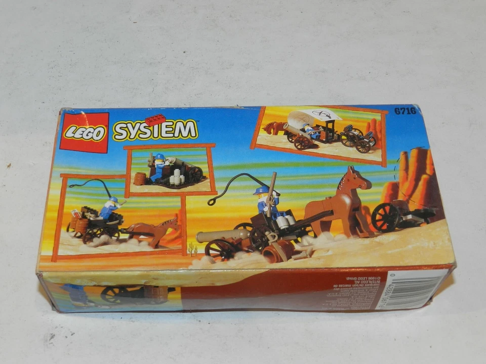 LEGO Wild West 6716 Armas Carro Cubierto Western Caballo Cañón Pistola Caballería NUEVO Foto 2 de 2