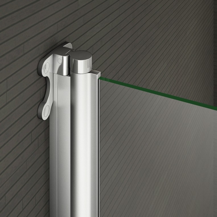NEW DESIGN 180° Pivot Radius Safety Glass Over Bath Shower Screen Door ...
