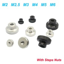 Knurled Thumb Nut Hand Tighten Grip Knob Adjustment Nut M2 M3 M4 M5 Through-Hole