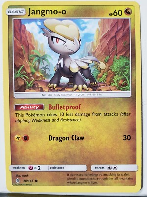 Jangmo-o 98/145 VLP / NM Guardians Rising Sun Moon Pokemon Card $2 Shipping | eBay Jangmo-o 98/145 VLP / NM Guardians Rising Sun Moon Pokemon Card $2 Shipping | eBay