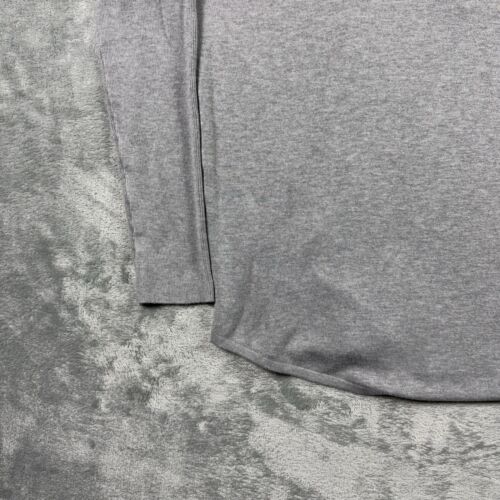 Eileen Fisher Oversized Hoodie Womens Small Gray 1/4 Button Viscose Lightweight - Picture 9 of 14