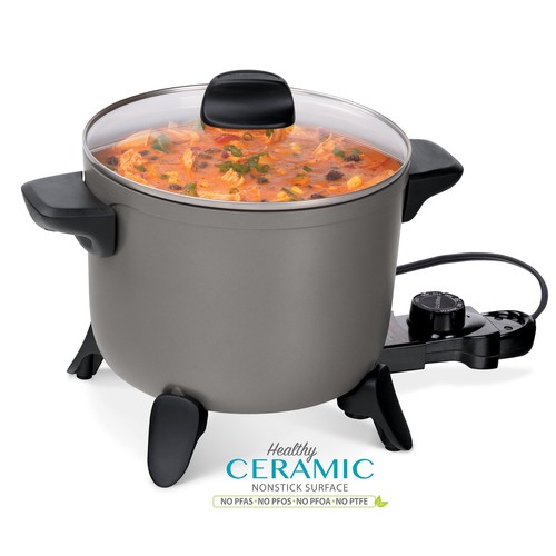 Presto Kitchen Kettle Ceramic Deep Fryer/MultiCooker, 06021 New eBay