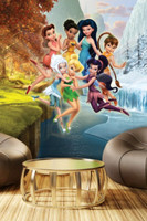 AGdesign Disney Tinker Bell Wandtapete Vlies Wandbild Fee 202X180Cm Bunt