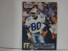 1991 Pro Set 1st Round Draft Choice Alvin Harper #741 Rookie RC