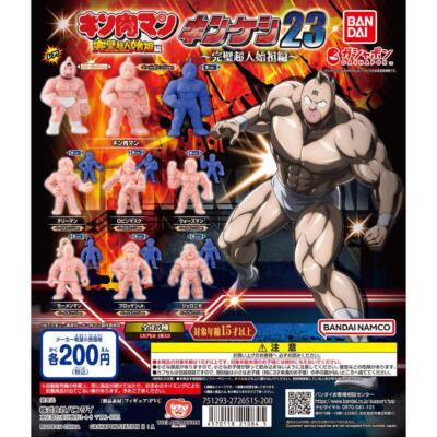 Kinnikuman Gashapon Kinkeshi 23 Complete 15-Piece Set - Full Color