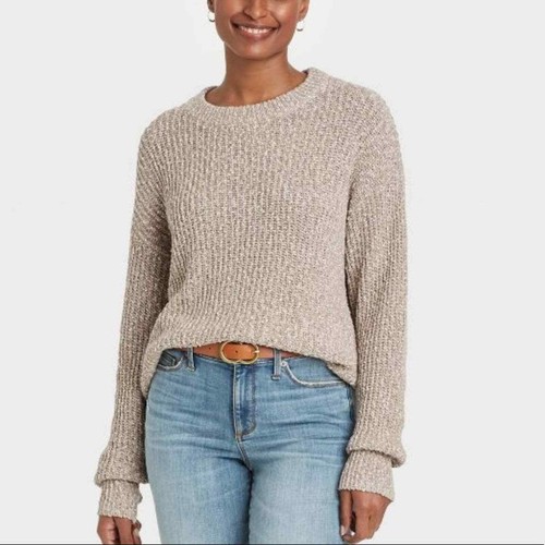 Cotton Knit Pullover Sweater 