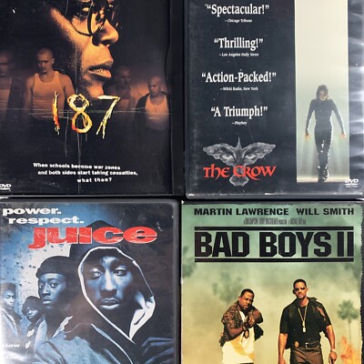 Bad Boys 2 The Crow Juice 187 DVD Movie LOT Action Thriller