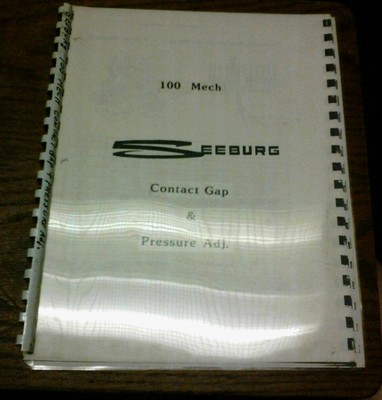 #ad SEEBURG 100 MECH CONTACT GAP amp; PRESSURE ADJ. good used $34.99