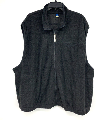 Old Navy Vest Womens Plus Size 4X Gray Full Zip Front Fleece Sleeveless Pockets - Afbeelding 1 van 11