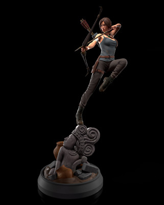 Lara Croft - Tomb Raider - Fan Art Figur - 3D Resin Print 125mm / 68mm Bust