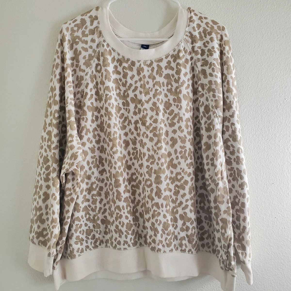 old navy cheetah sweatshirt
