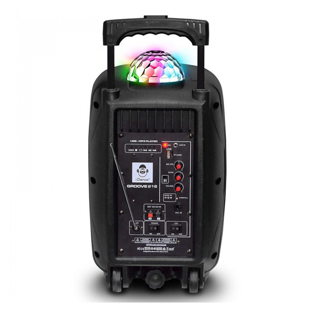 idance groove 216 portable bluetooth karaoke machine