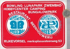 STICKERS C31 parks. WINKEL CENTRUM BREEBOS in Rijkevorsel. Bowling. Lunapark.