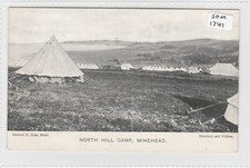MINEHEAD Somerset MILITARY - North Hill Camp  - Tents