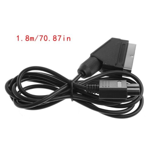 1.8m RGB Video A/V Scart Plug Cable For 64 N64 SNES for NGC NTSC
