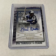 2021 Topps Through the Years Luminaries Hank Aaron Blue SSP /5 #TTY-15 Mint 🔥🔥