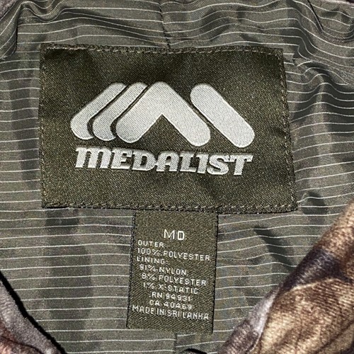 Medalist Realtree Camo Shirt Adult Sz M Button Down Hunting Lined X-Static - Picture 6 of 12