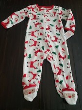 Carter's Just One You Baby Size Newborn My First Christmas Santa Footed Sleeper