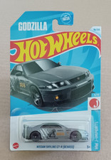 Hot Wheels Nissan Skyline GT-R BCNR33 GODZILLA Matte Silver 96/250