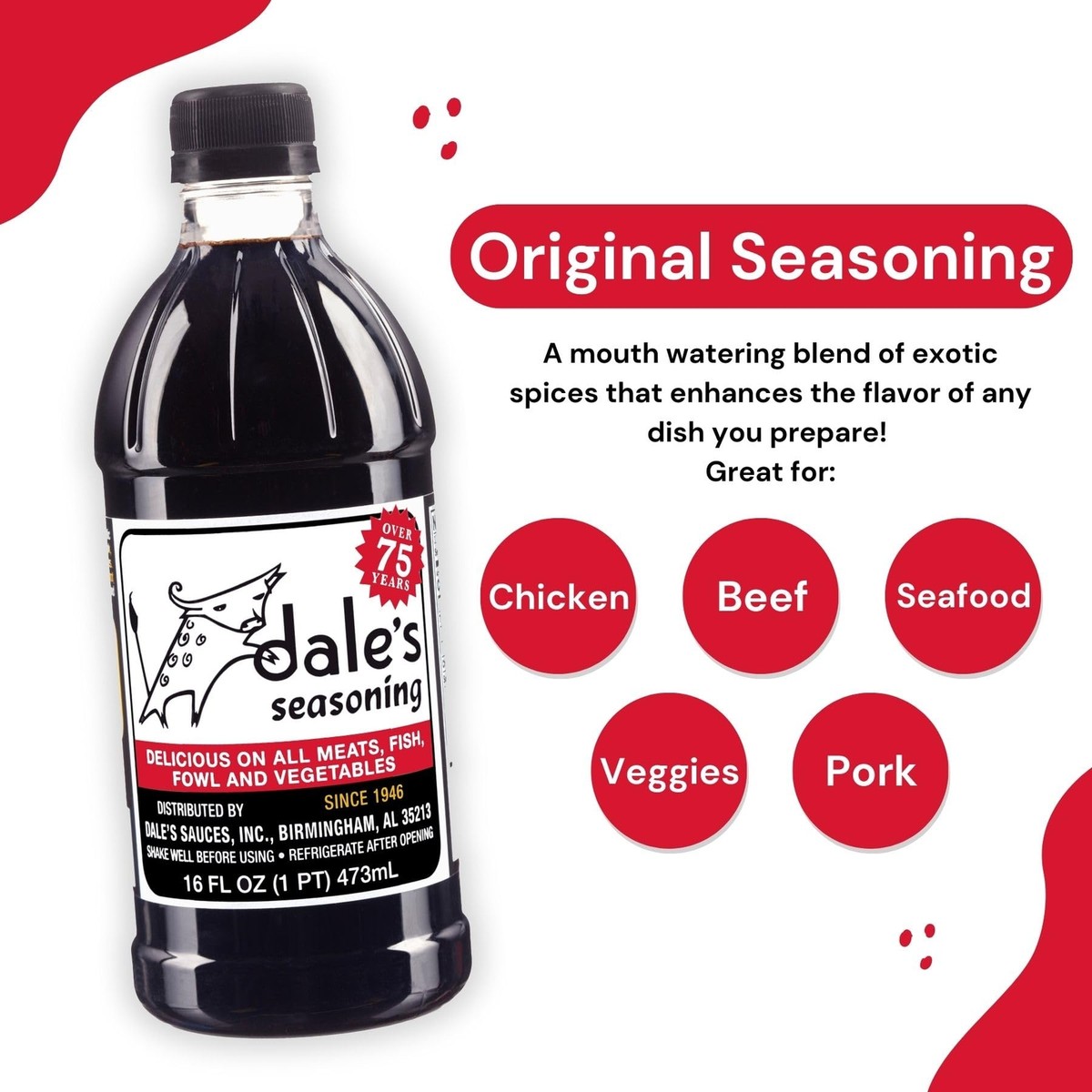 Dale's Original Steak Seasoning 16 oz (2-Pack) Original Seasoning