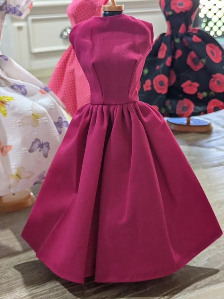 Summer Cotton Dresses with Splashes of Colour to Fit 12 inch Dolls NO