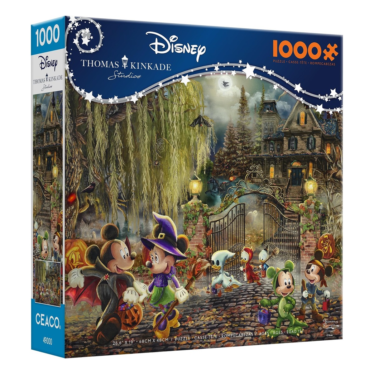 Thomas Kinkade - Disney - Mickey and Minnie Halloween Fun Thomas Kinkade - Disney - Mickey and Minnie Halloween Fun
