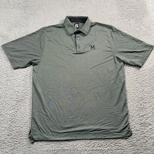 FootJoy Polo Shirt Men's XL Short Sleeve Golf Logo Stretch Geometric Print