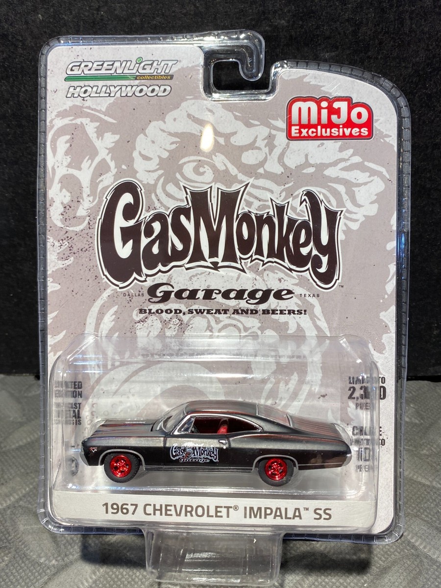 1/64 GREENLIGHT HOLLYWOOD GAS MONKEY 1967 CHEVROLET IMPALA SS