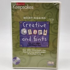 Creating Keepsakes Becky Higgins Creative Clips and Fonts Windows Mac CD-ROM