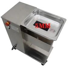 500KG/H Electric Meat Cutting Machine QE Meat Slicer 5mm Blade 110V Large Power