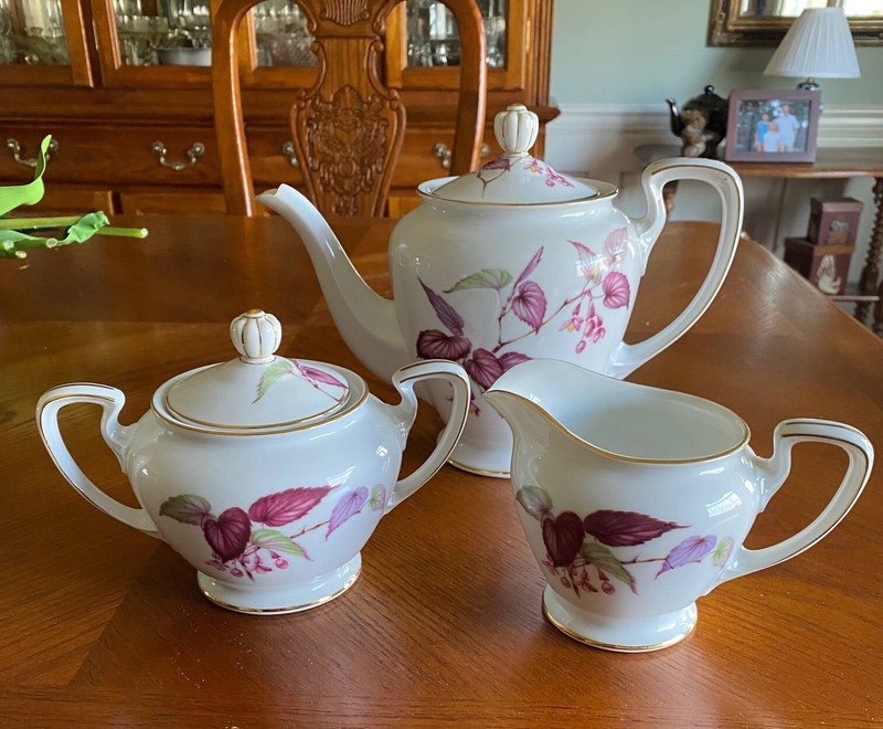 Vintage Fuji China Japan "REXONIA Teapot Sugar and Creamer Set