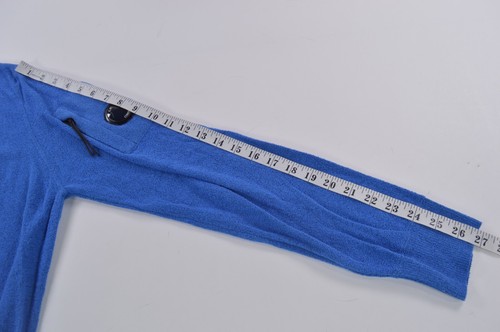 C.P. (CP) Company NWT Knitted 1/2 Zip Terrycloth Sweater Size M 50 in Blue - Picture 5 of 8