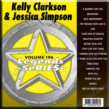 KARAOKE LEGEND SERIES CDG Kelly Clarkson  Jessica Simpson Vol-196 New in Vinyl