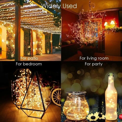 Solar Fairy String Lights 100/200/300 LED Outdoor Garden Christmas Party Decor - Picture 32 of 32
