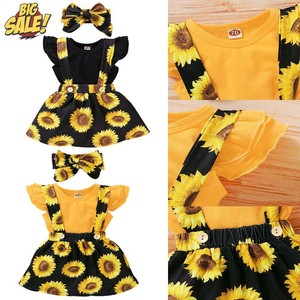 sunflower dress for baby girl