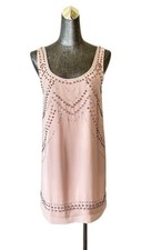 Forever 21 Beaded Shift Dress Blush Size Medium NWT