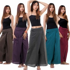 My Thai Pants: Fisherman Pants Wrap Yoga Pilates Boho Trousers Pirate Shorts