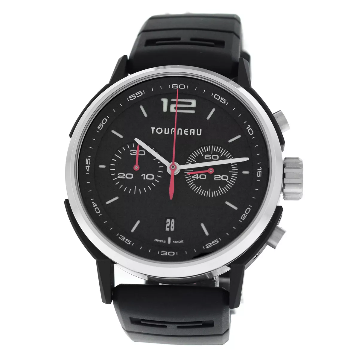 Tourneau TNY ETA Chronograph TNY440302002 Men s Steel PVD 44MM