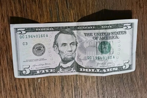 Birthday 5 Dollar Bill 1 6 1964