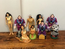 Pocahontas Disney Mattel Action Figure Lot of 9 Some Burger King Kids Meal